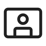 Video Person SVG Icon